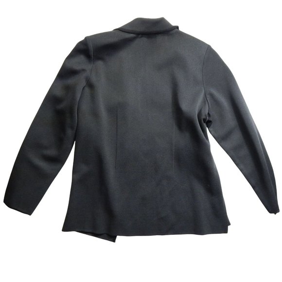 Exclusively Misook Womens Black Knit Full Zip Up Sweater Washable Size 1X - Picture 2 of 10